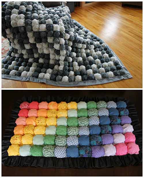 How To Easily Make A Bubble Quilt DIY CREATED